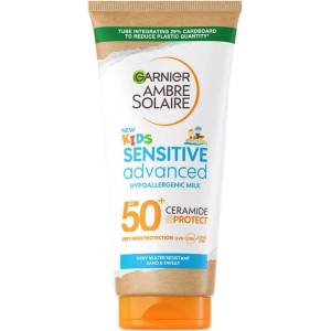 Garnier Ambre Solaire Sensitive Advanced Hypoallergenic Kids Lotion SPF 50+ sunscreen 175ml - Clear (White)