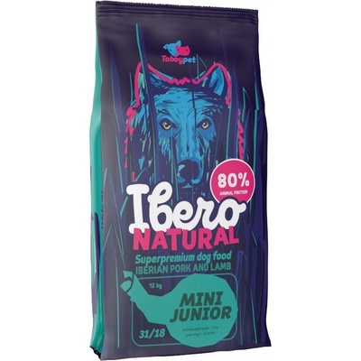 Ibero Natural Junior Dog Mini Pork & Lamb 12 kg