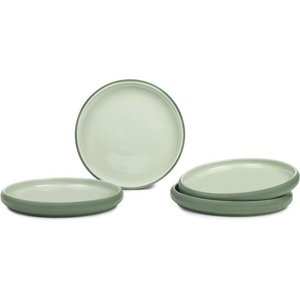 Bonami Selection Зелени глинени чинии в комплект 4 бр. ø 22 cm Aura Rondo - Bonami Selection (346G-002E-HJ21706-230-SET 4)