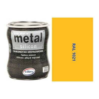 VITEX HEAVY METAL SILIKON - ALKYDOVÁ FARBA NA KOV RAL 1021 ŽLTO HORČIČNÁ 2,25L 0405
