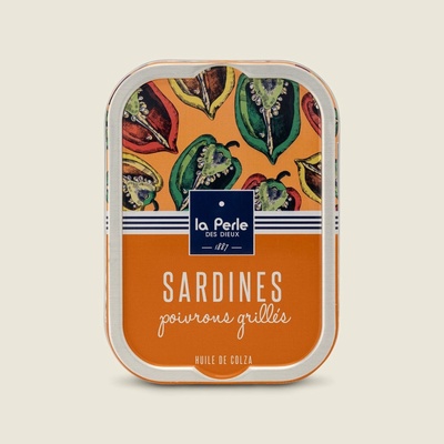La Perle des Dieux Sardinky s grilovanými paprikami, 115 g