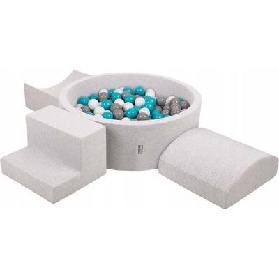 KiddyMoon PPZP-OK30D-134 Suchý bazén + 200 míčků