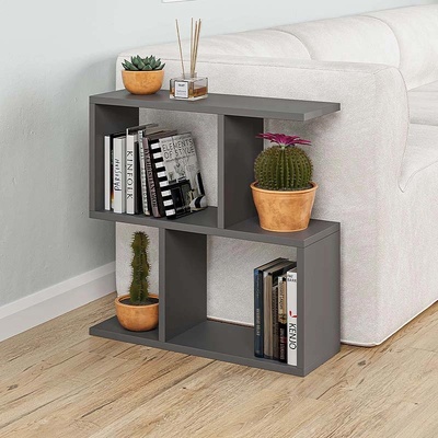 TopMebel Помощна маса Homemania TopMebel от меламин в антрацит 60x20x60cm