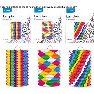 Lampión 15cm valec mix motív