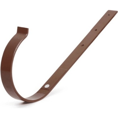 Bryza PVC Kovový držiak žľabu rovný 125 mm hnedý