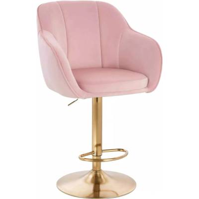 LuxuryForm Design Avola Velur na zlatom tanieri svetlo ružová