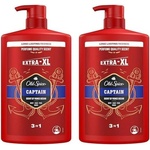 Old Spice Душ гел Old Spice Captain за мъже 2x1000 мл