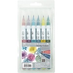 ZIG Clean Color Четка Комплект с 6 бр. Пушекани цветове (RB-6000AT/6VF)