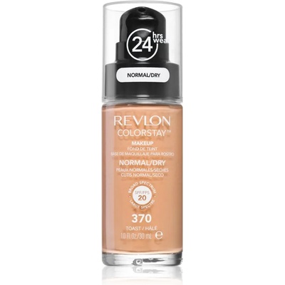 Revlon Cosmetics ColorStay SPF 20 дълготраен фон дьо тен за нормална към суха кожа цвят 370 Toast 30ml