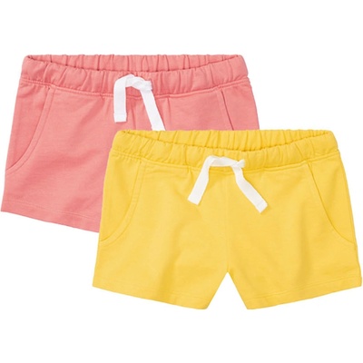 Pepperts dívčí šortky žlutá/korálová