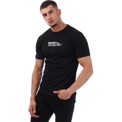 Modern Amusement Тениска Modern Amusement Men's Regular Fit Slogan T-Shirt - Black