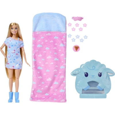 Mattel Barbie Reveal v pyžame modrá
