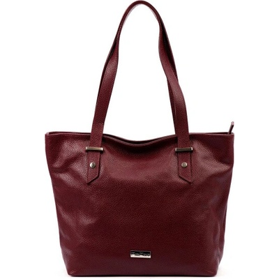 MiaMore kožená kabelka 01-058 Dollaro bordo