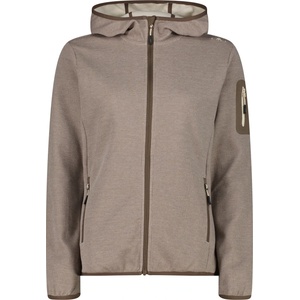 CMP Дамско поларено яке CMP Women's Jacket Fix Hood with Sleeve Pocket Fleece jacket - Toffee / Cream - размер 38 (EU) (105-7194-0613)