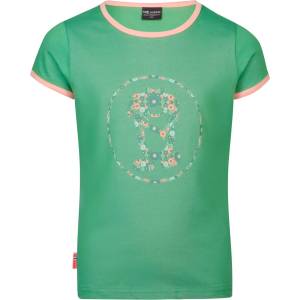 TROLLKIDS Детска тениска Trollkids Girl's Flower Troll T T-shirt - Leaf Green / Dahlia - размер 92 (EU) (704-3210-0211)