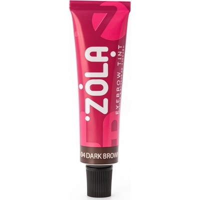 Zola barva na obočí s kolagenem 04 Dark brown tmavě hnědá 15 ml – Zboží Dáma