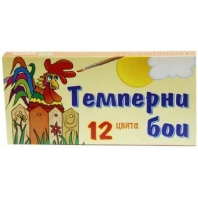 Естрела Темперни бои ЕСТРЕЛА 12 цвята, 12 мл