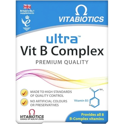 Vitabiotics Ultra Vitamin B Complex, 60 таблетки, Vitabiotics