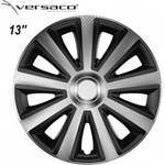 Versaco Тасове за джанти 13'' Versaco Carbon Aviator - Silver / Black