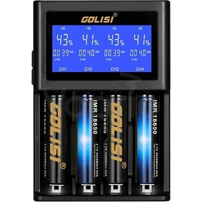 Golisi S4 2.0A inteligentná nabíjačka s LCD displejom