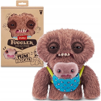 ZURU FUGGLER MINI RASCALS PŘEKVAPENÍ MONSTRUM VTIPNÉ DVĚ PLYŠÁCI 4+