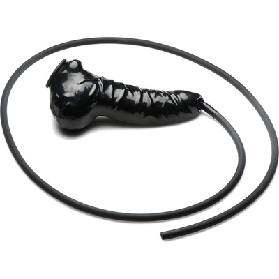Master Series Guzzler Realistic Penis Sheath with Tube Black