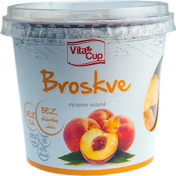 VitaCup Broskve plátky sušené mrazem 35 g