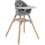 KikkaBoo Стол за хранене 6 в 1 KikkaBoo - Woody, Grey (31004010173) - baby
