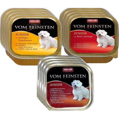 Animonda Dog Vom Feinsten Junior príchuť: Mix príchutí 12 x 150 g
