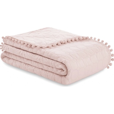 AmeliaHome Meadore IV prehoz na posteľ púdrovo ružový 240x260