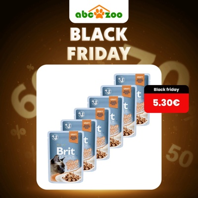 BRIT Premium Cat Delicate Fillets in Gravy with Turkey 6 x 85 g