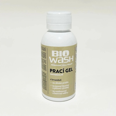 BioWash univerzální prací gel, 100 ml, levandule