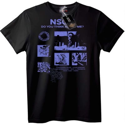 NOONEBRAND Тениска NSO Музикално изкуство - 2XL, Black