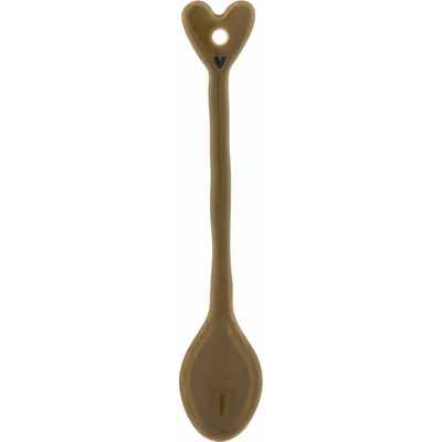 Bastion Collections Keramická lyžička Brown 14 cm