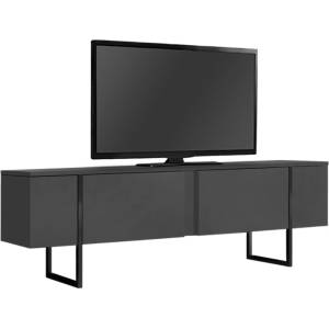 TopMebel Меламиново ТВ обзавеждане Luxe TopMebel в антрацит 180x30x50cm