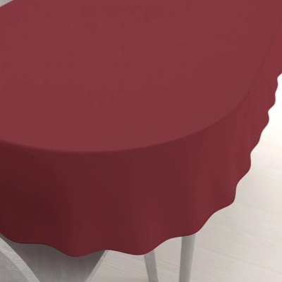 Biante Dekoračný oválny obrus Rongo RG-097 Bordó 50x100 cm
