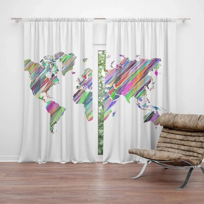 Sablio Záves Farebné svetadiely: 2 ks 140x250 cm