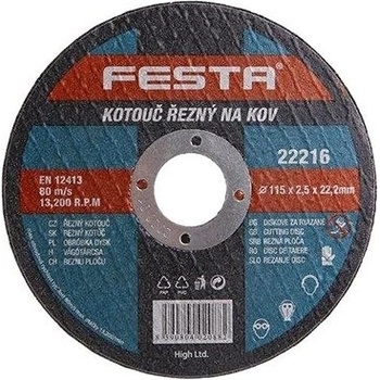Festa Kotouč řezný 150 x 2,5 x 22,2 mm 122220