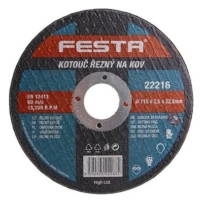 Festa Kotouč řezný 150 x 2,5 x 22,2 mm 122220
