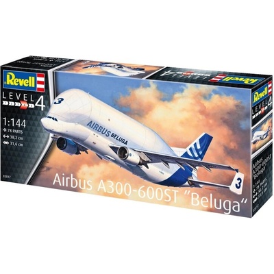 Revell Сглобяем модел, Revell, Airbus A300-600ST Beluga, 78 части (R03817)