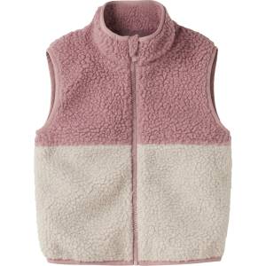 NAME IT Детски поларен елек Name it Kid's Mall Teddy Vest Fleece vest - Woodrose - размер 110 (EU) (703-7815-0214)