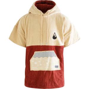 Wave Hawaii Детско пончо за сърф Wave hawaii Kid's Poncho Dunas Surf poncho - Beige / Bordeaux - размер XS (750-2940-0111)