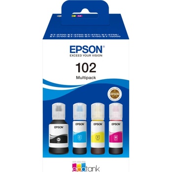 Epson Мастилена касета, EPSON, EcoTank Multipack, черно, циан, магента, жълто (C13T03R640)