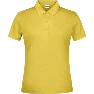 James & Nicholson JN 791 Dámske piqué polo žltá