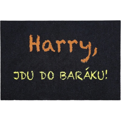 Mercury Flooring Rohožka Harry jdu do baráku Černá 40x60 cm – Zboží Mobilmania