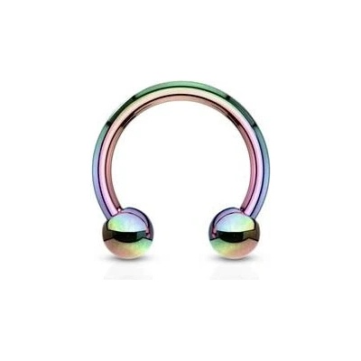 Šperky4U piercing podkova duhová PV1001W-161044