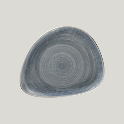 RAK Porcelain Spot talíř mělký 24 x 19,5 cm šedomodrý SJDFLFP24-12
