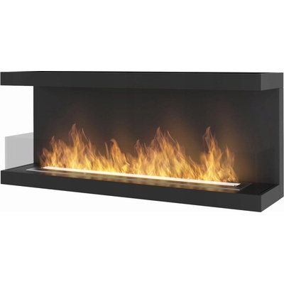 InFire Závesný biokrb 120 x 50 x 30 cm čierny
