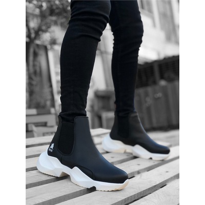 BOA Shoes Мъжки спортни боти със странични ластици ba0444 - Черни #362098 (362098_Черно)