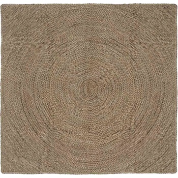 vidaXL Килими за помещение Сиво 120 x 120 cm юта (42010540)